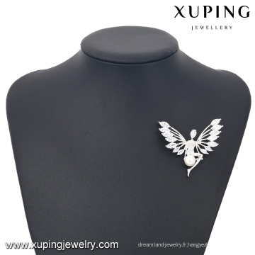 00034-XUPING broche bijoux en pierre, broches en forme d’ange couleur argent 925